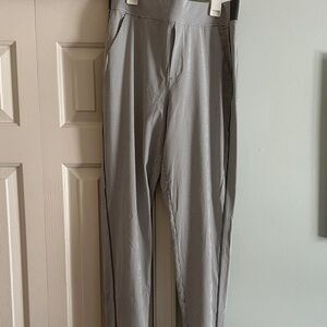 Athleta Black and White Striped Dress Pants
